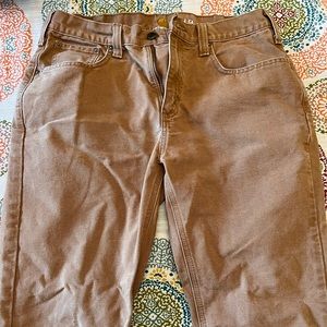 Carhartt Relaxed fit canvas pants.
